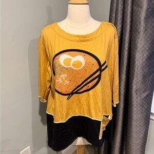 Cupcake International Ramen Noodle Top -Yellow, size M